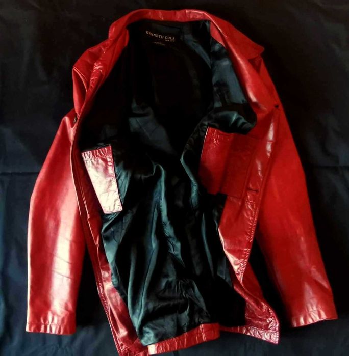 Casaco homem pele genuína Kenneth Cole