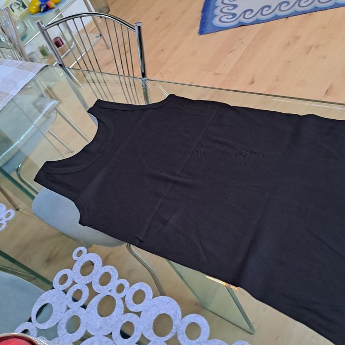 Podkoszulek męski L czarny bawełna