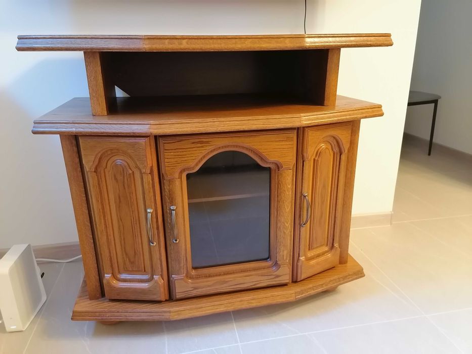 Szafka RTV pod telewizor, dębowa