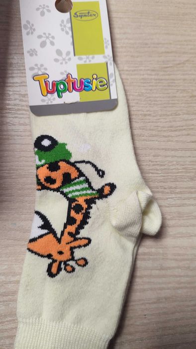 Skarpetki dziecięce rozmiar 26-29 z zyrafą