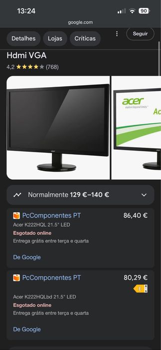 2 monitores em bom estado