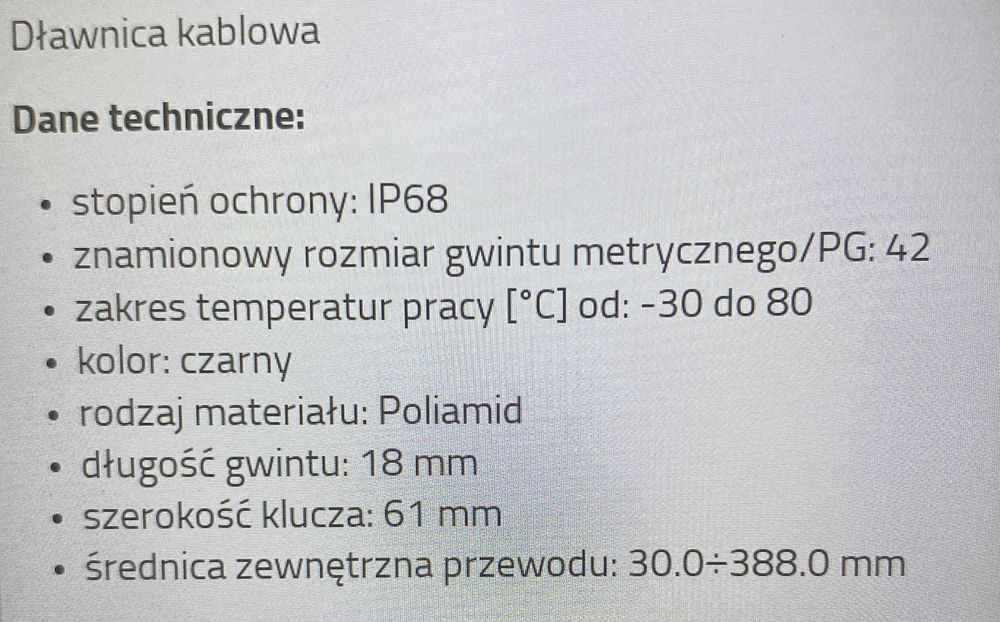 Dławica   Kablowa