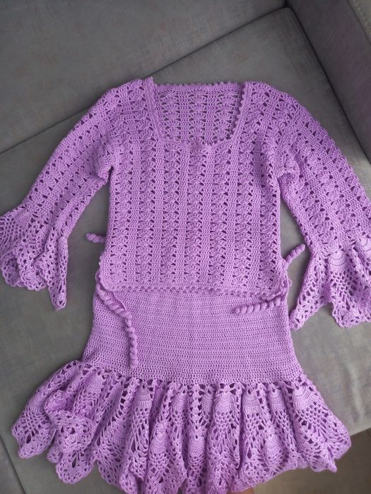 Вязаный костюм крючком