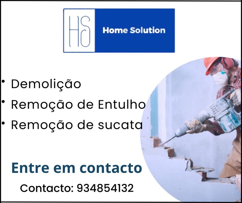 Demolição e recolha de Entulho