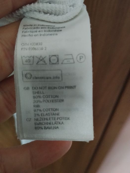 Biała bluza męska h&m M