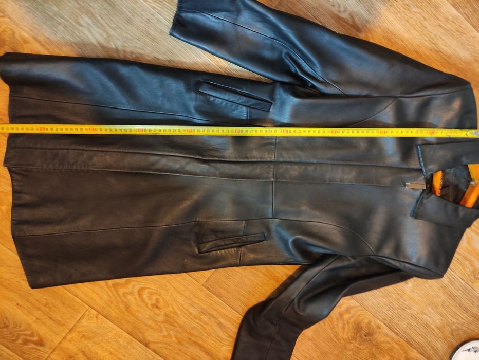 Женский кожаный пиджак