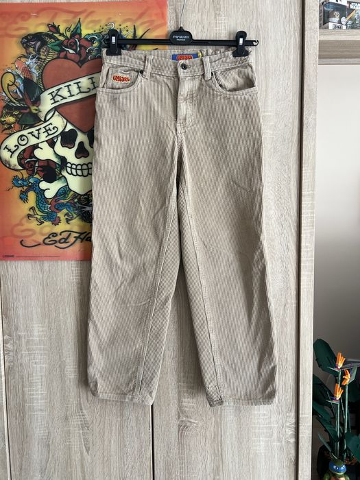 Spodnie Empyre relaxed fit sand corduroy