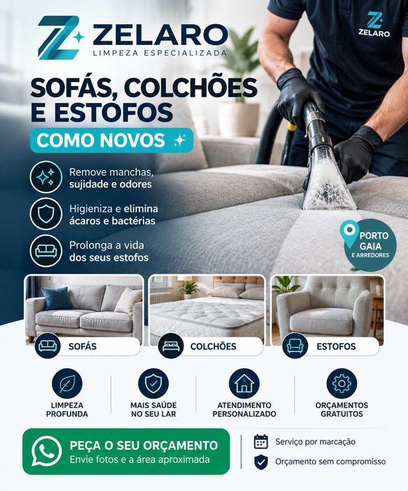 Limpeza de Sofás, Colchões e Estofos | Porto e Gaia
