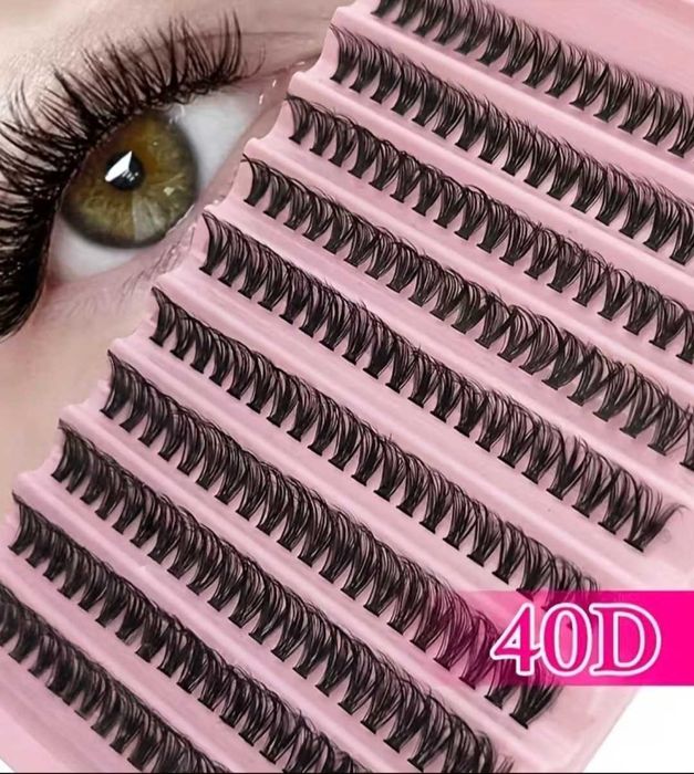 Накладні вії 40D 200шт