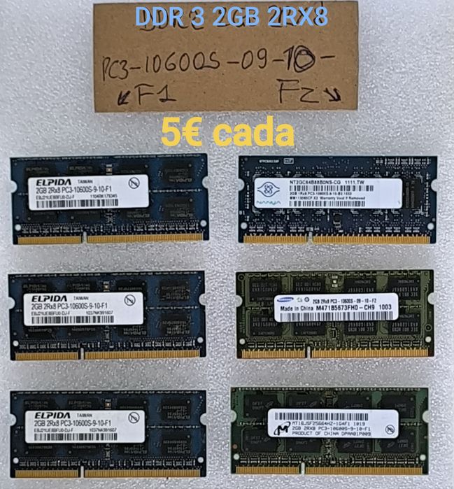 Memórias RAM DDR3 para Portátil