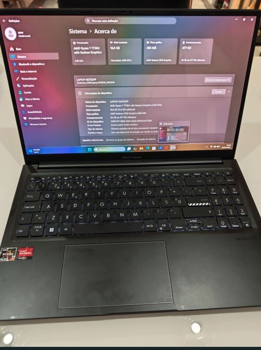 ASUS Vivobook 15 OLED | Ryzen 7 (8 Cores) | 16GB RAM | 512GB SSD |
