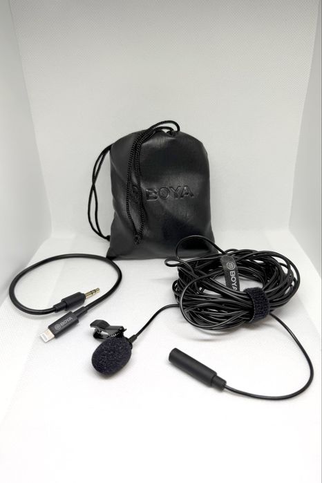Mikrofon krawatowy BOYA BY-M2 - iPhone (lighting)