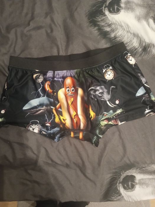Majtki męskie z nadrukiem 3D r.XL