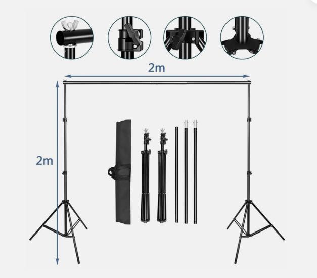 Abeststudio Luzes, Pano para remover fundo, Suportes, Studio Lightning