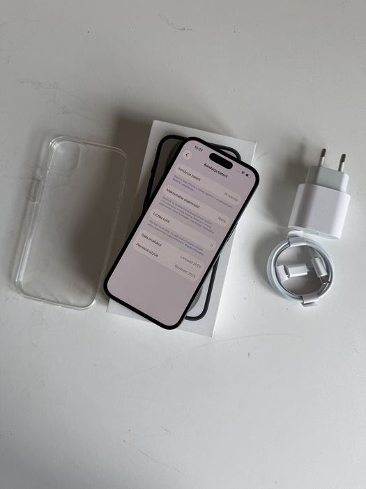 iPhone 15 128gb czarny bateria 100% komplet
