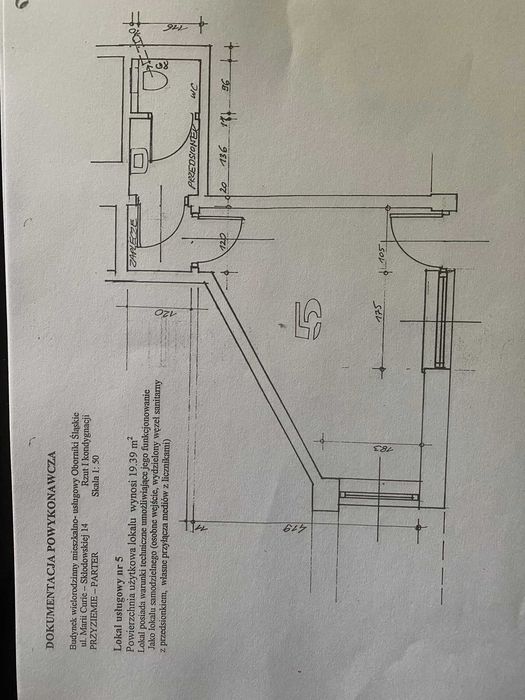 Wynajmę lokal usłogowy w centrum 19,39 m2