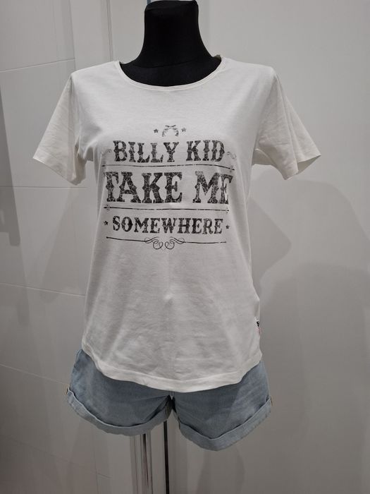 Biała koszulka bluzka Diverse M 100% cotton