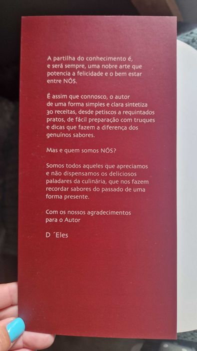 Livro "A Arte de Cozinhar, fácil para Homens), do chefe Hernâni Ermida