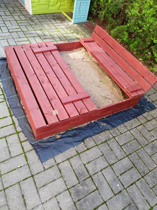 Piaskownica drewniana składana