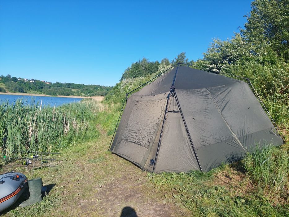 Namiot karpiowy NASH Bank Life Gazebo PRO XL socjalny, kuchnia, podłoga, organizer