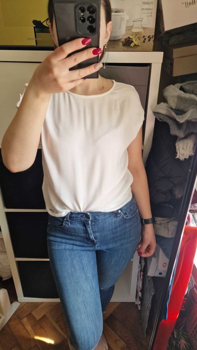 Bluzka klasyczna zwykła luźna XS S Tom Tailor Denim wiskoza