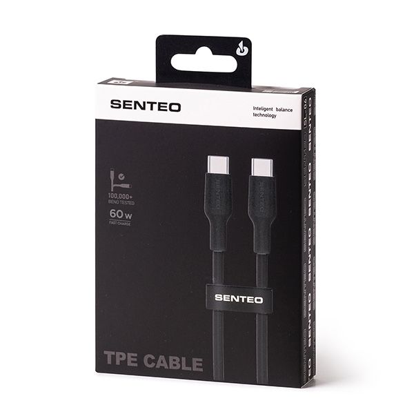 Кабель для заряджання Senteo SL-06 60W TPE USB-C Charge Cable