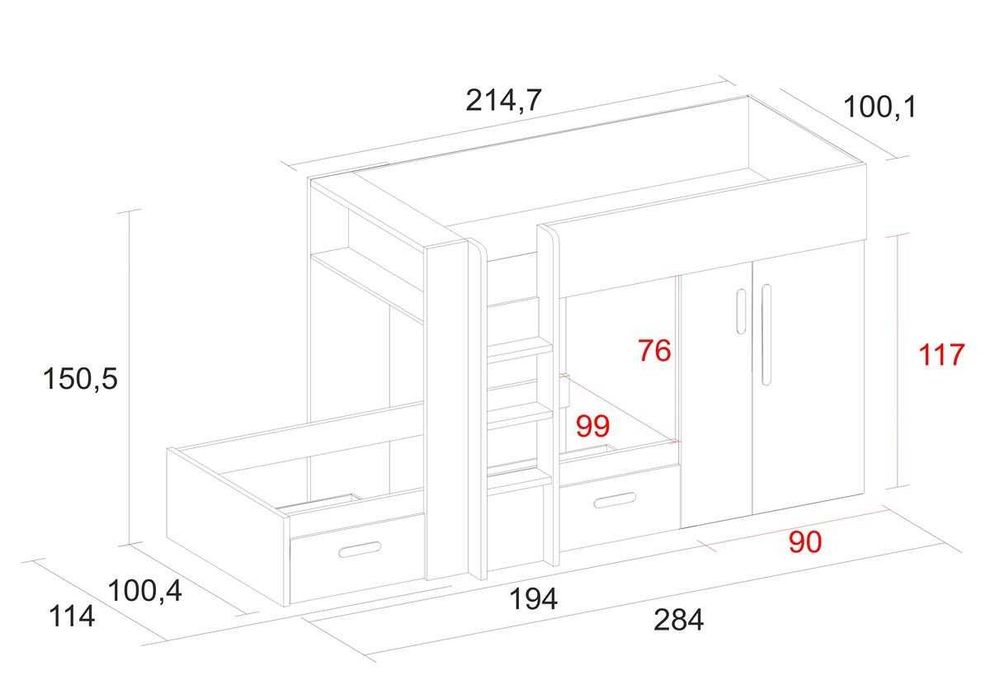 Beliche Trem Lupy (desmontado)