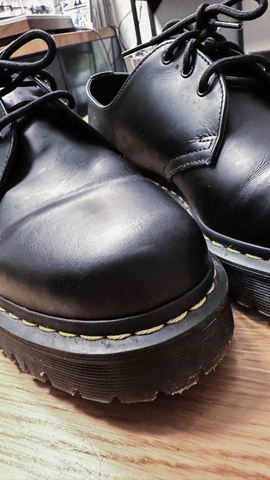 Martensy, półbuty czarne klasyk, prawie nowe 45/46