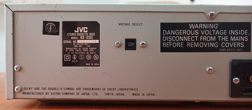 Кассетная дека JVC KD-D35E (Made in Japan)
