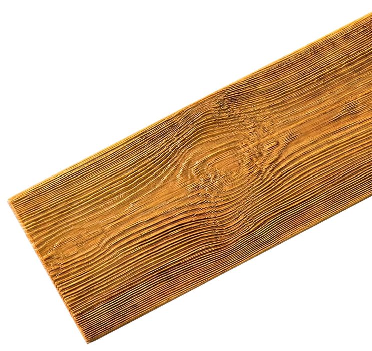 Deska Ścienna Na Elewację Złoty Dąb Imitacja Drewna Dekor 3D Próbka