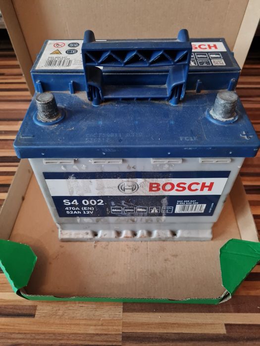 Akumulator Bosch S4 002---12 v 52Ah 470 A---Jsk Nowy_prawy + Okazja Ł