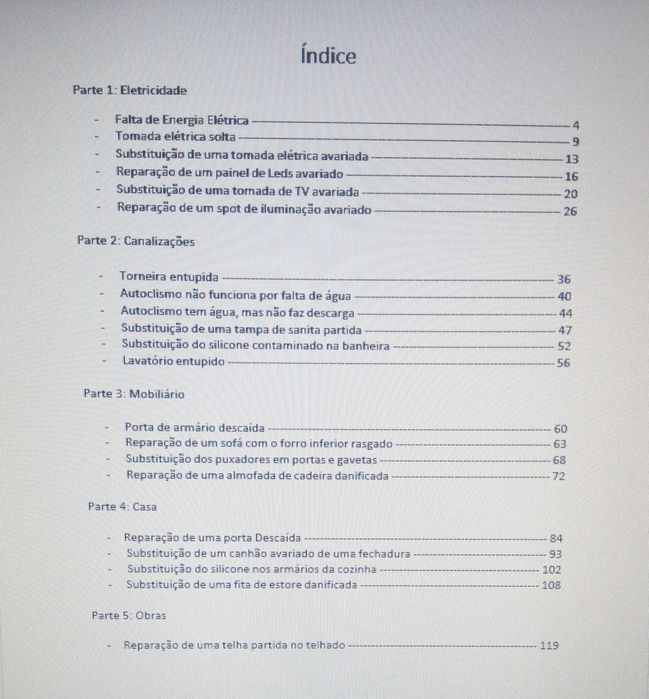 Livro " Pequenas Reparações Caseiras"