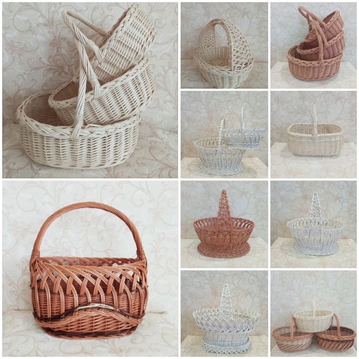 Кошик. Плетені вироби. Качалки. Банки. Лотки.Меблі з лози