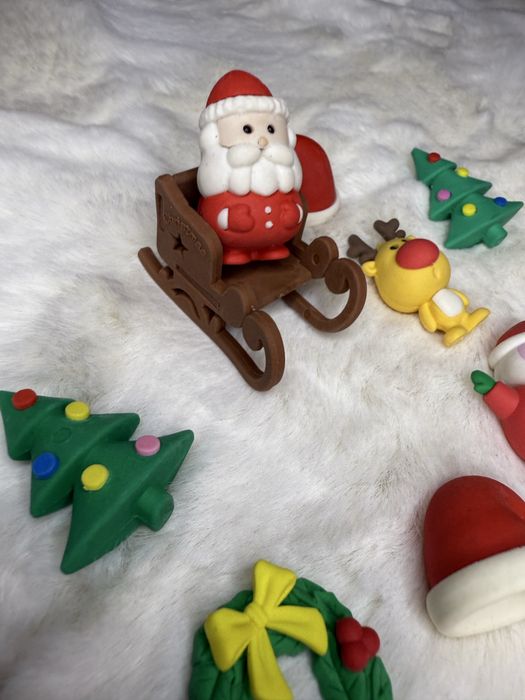 Zestaw gumek do ścierania gumki świąteczne Boże Narodzenie