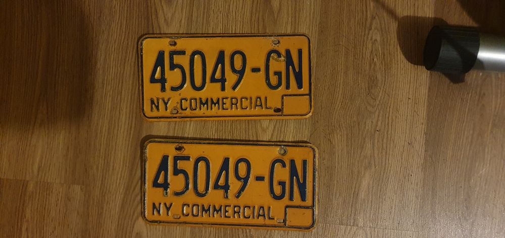 New York para tablic rejestracyjnych USA oryginal