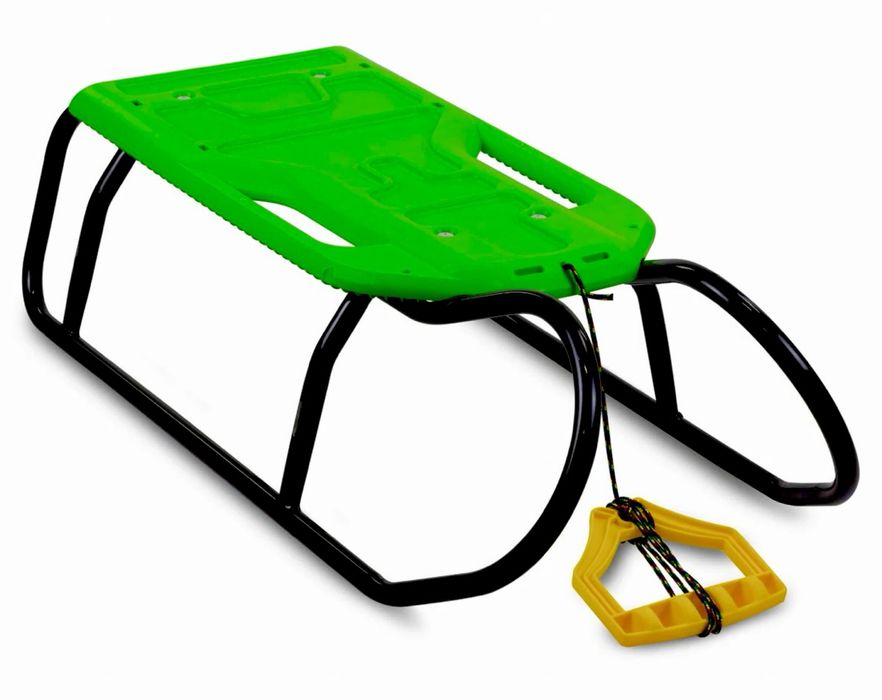 Zestaw Sanki Metalowe Czarne Z Oparciem Dla Dzieci Dorosłych *okazja*