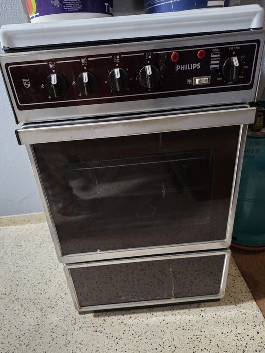 Forno e fogão portátil Vintage Philips a gás