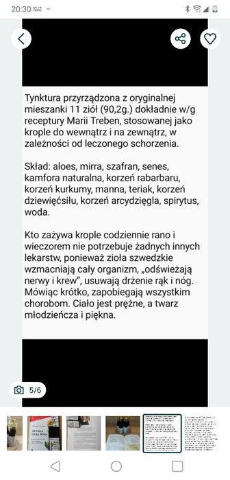 Zioła szwedzkie 400ml.