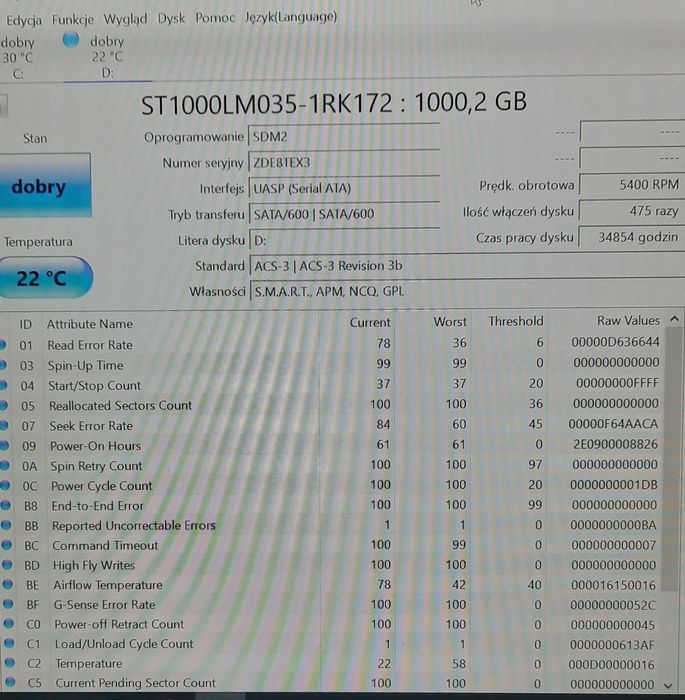 Dysk Twardy do laptopa 1TB Seagate mobile