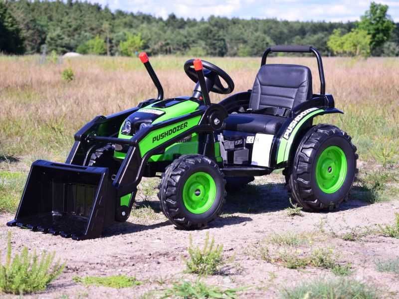Autko MEGA TRAKTOR Z ŁYŻKĄ-ŁADOWARKĄ na akumulator dla dzieci pojazd