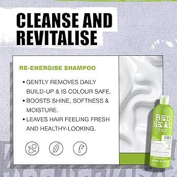 tigi Bed Head re energizing shampoo
