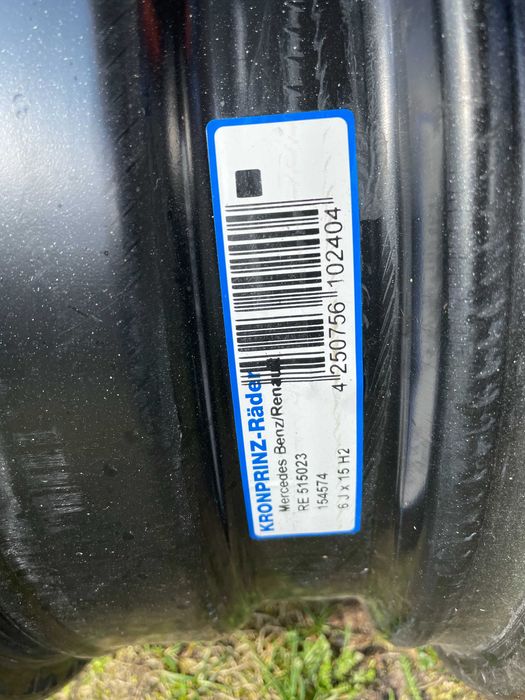 Okazja felgi stalowe Mercedes Citan Renault Kango 6Jx15 5x108 ET44