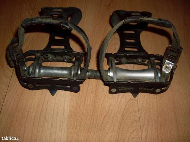 Pedały szosoowe z noskami aluminiowe