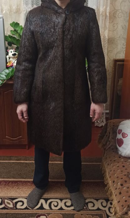 Шуба "нутрія" коричнева