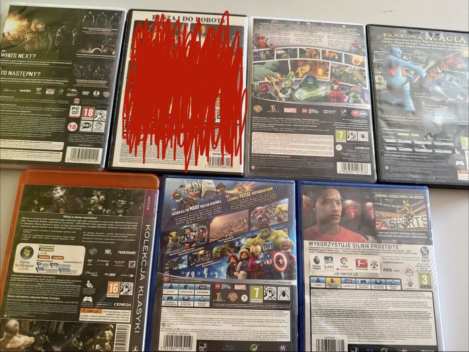 Zestaw gier PC PS4 LEGO Harry Potter Marvel bo Batman Mortal Kombat