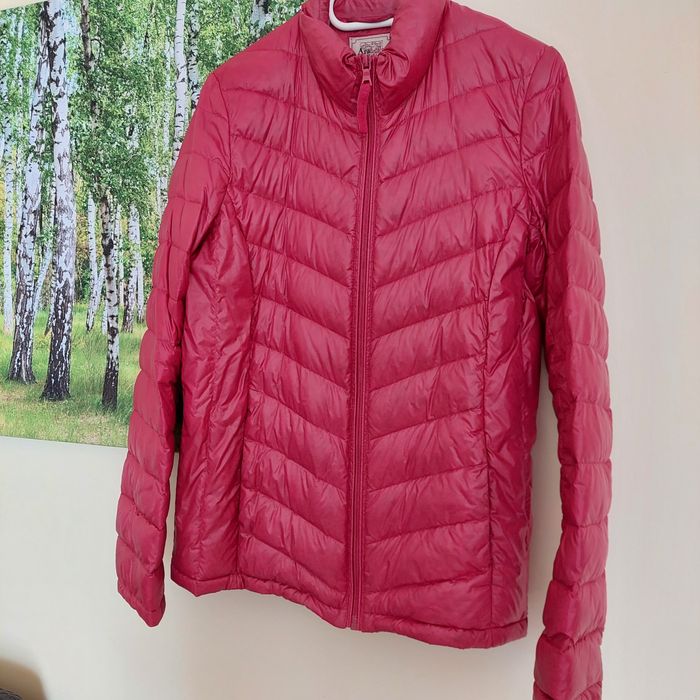 Kurtka puchowa przejściowa czerwona