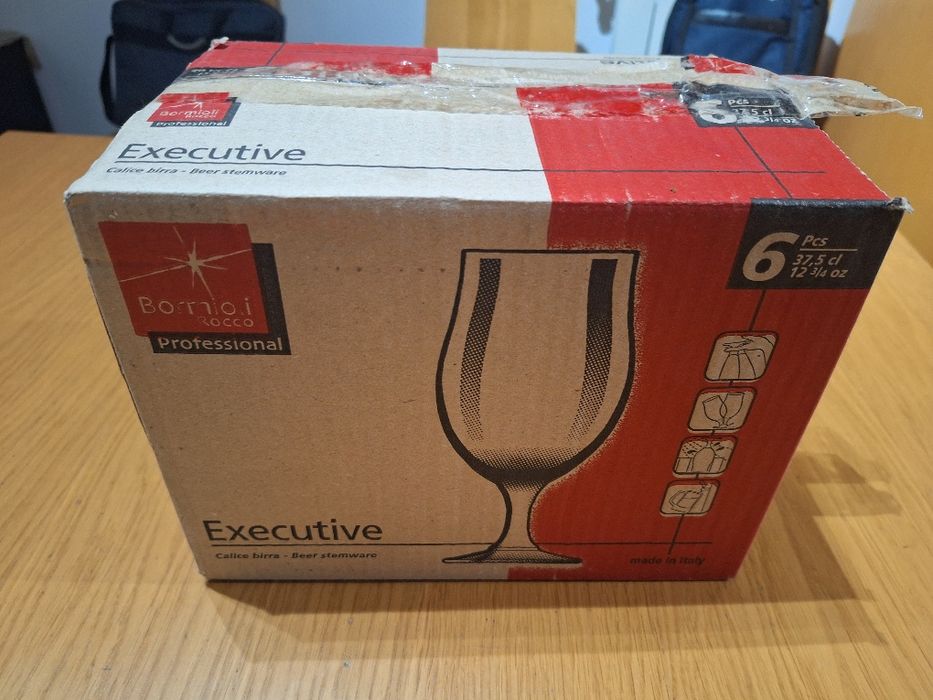 6 Cálices de Cerveja em Vidro 0,2L – Linha Executive