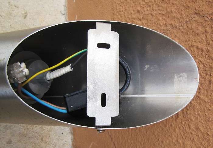 Candeeiros de parede em inox