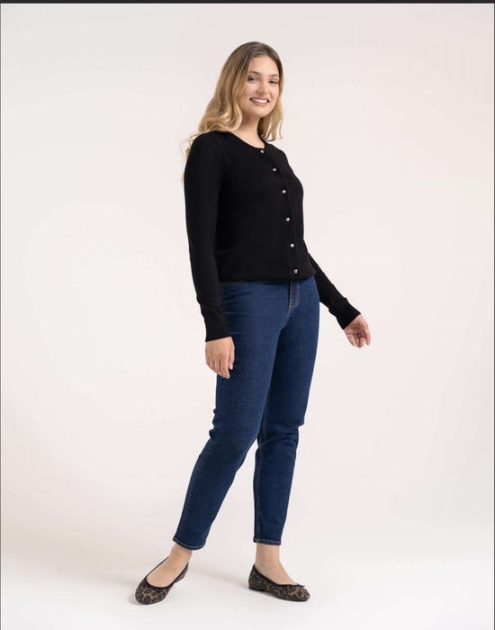 Sweter damski kardigan czarny L