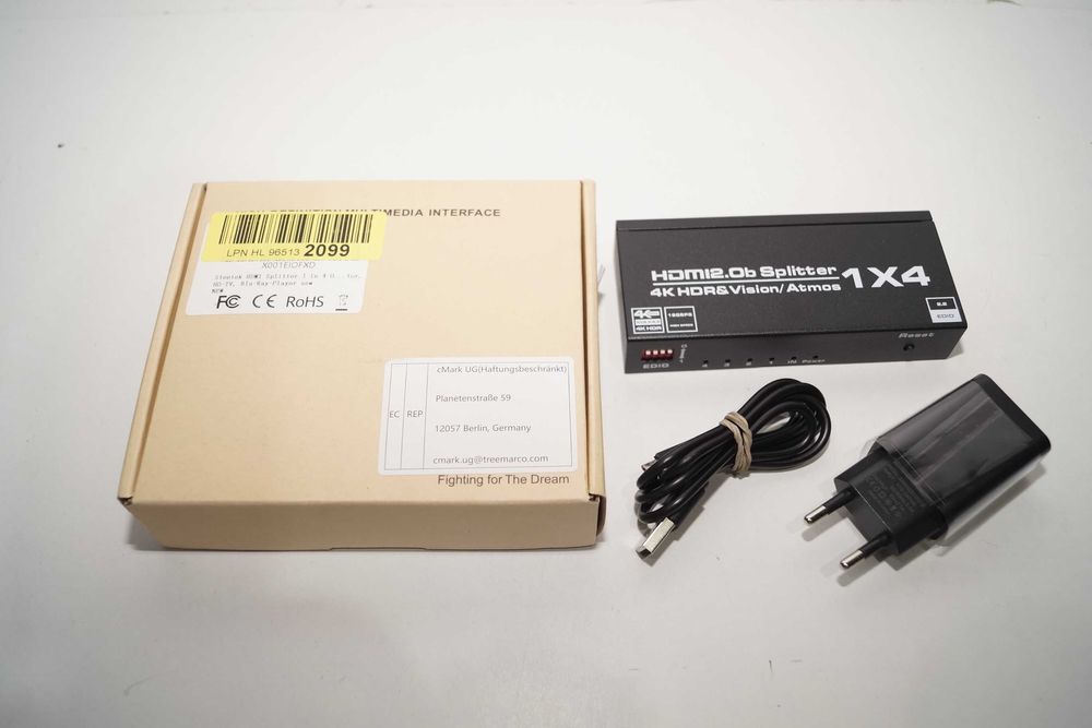 2017 HDMI 2.0b Splitter 4K HDR& Vision/ Atmos 1x4 18GPS
